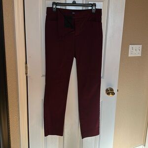Chaps size 6 purple straight leg dress pant